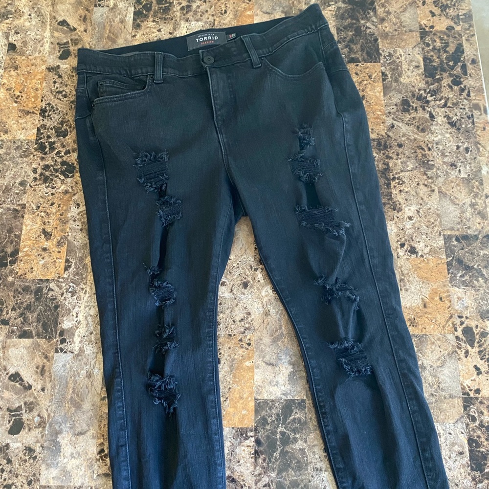 Torrid Bombshell Distressed Jean - image 4